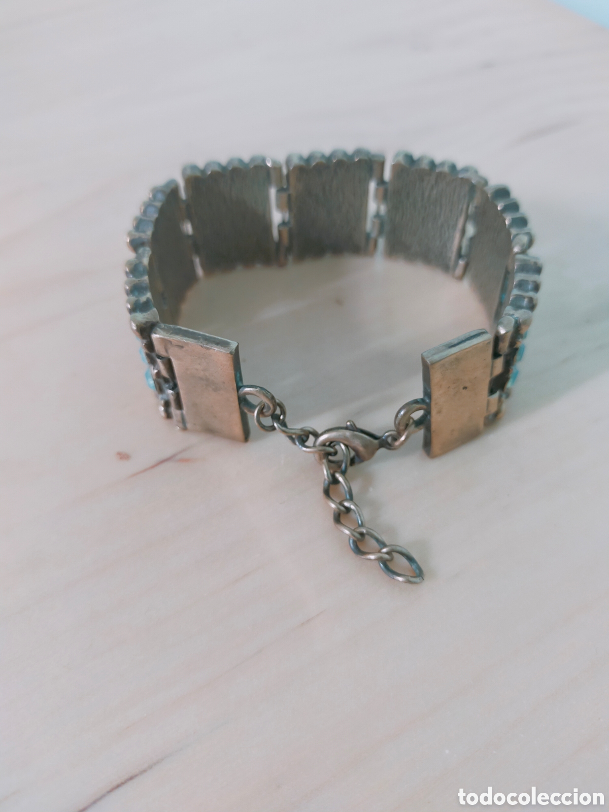 Joyeria: Pulsera antigua con cuentas azules - Foto 5