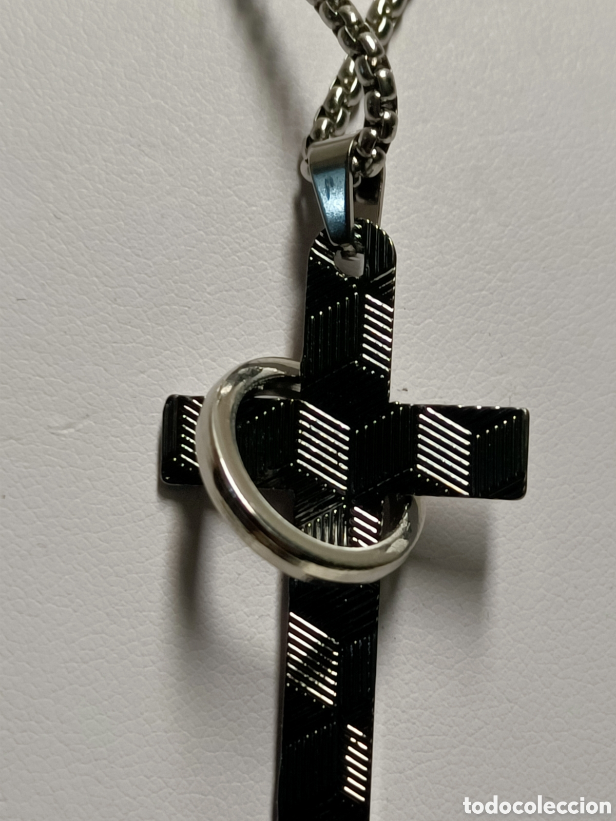 Joyeria: Cadena Colgante y Aro, Acero - Foto 2