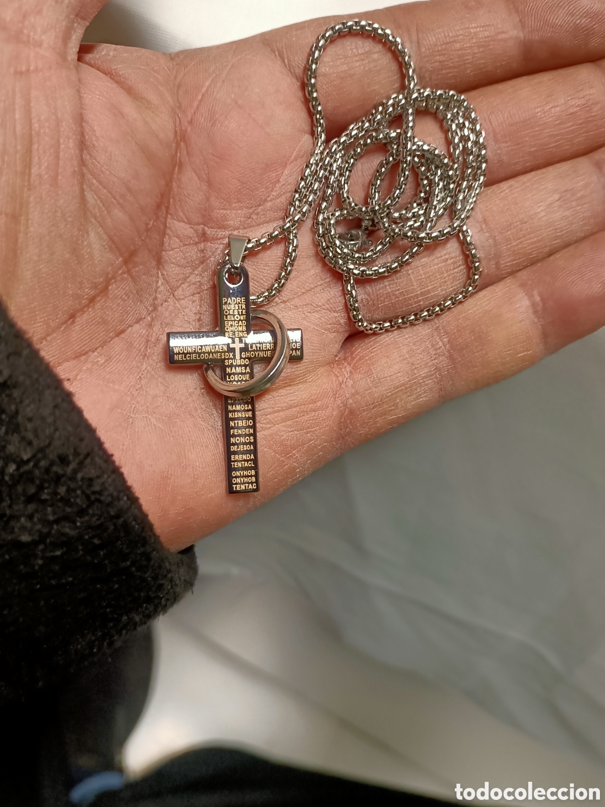 Joyeria: Cadena Colgante y Aro, Acero - Foto 3
