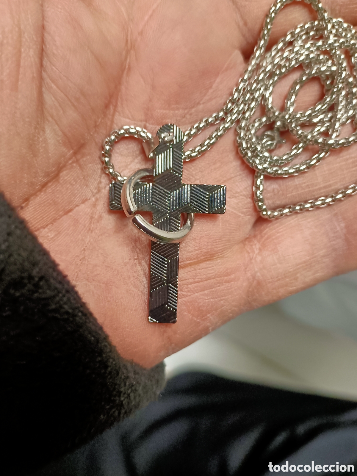 Joyeria: Cadena Colgante y Aro, Acero - Foto 4