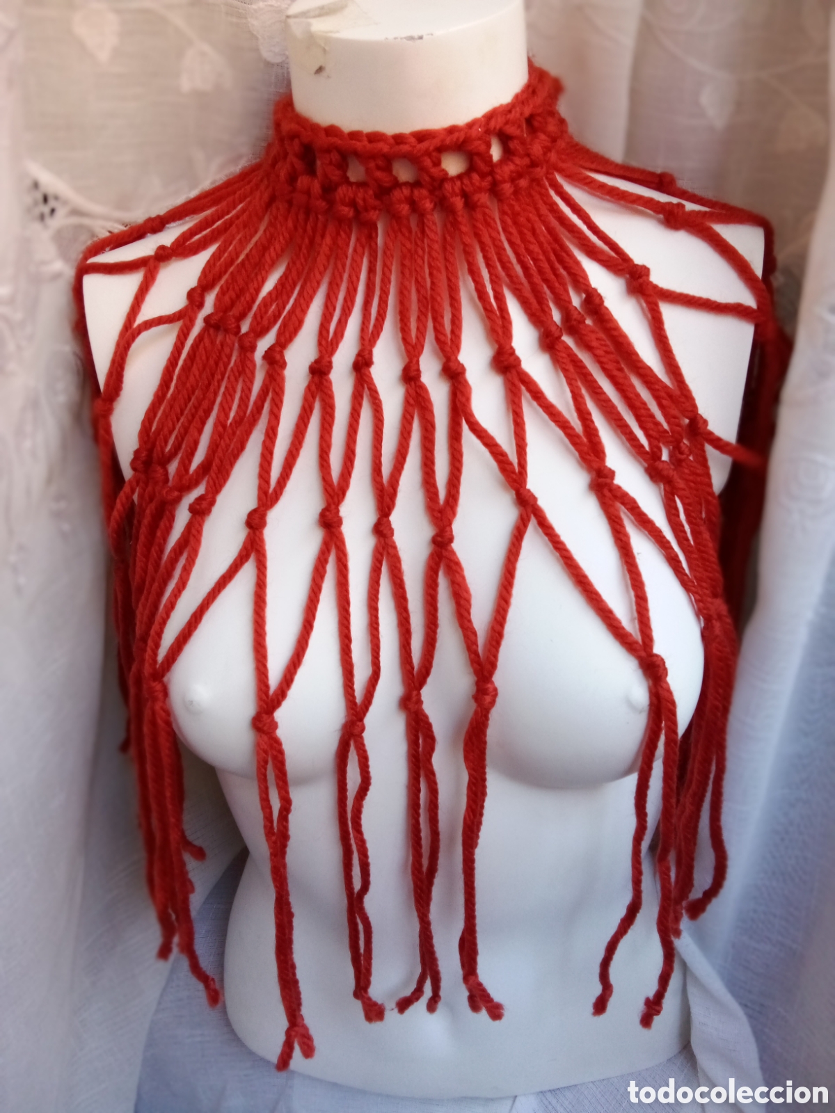 Joyeria: Collar halter tono naranja quemado - Foto 2
