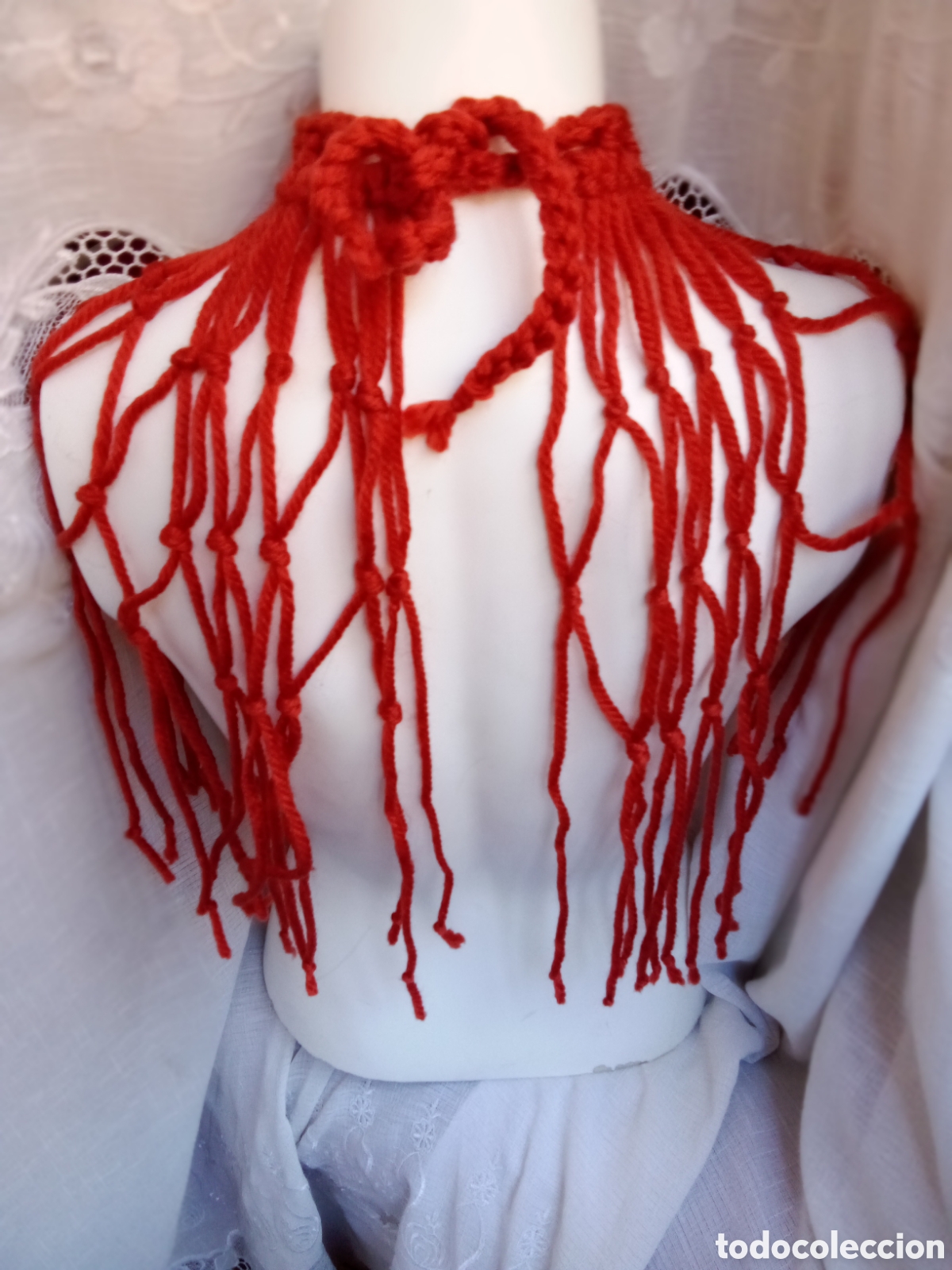 Joyeria: Collar halter tono naranja quemado - Foto 3
