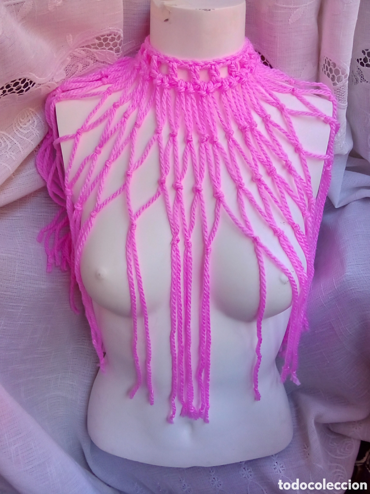 Joyeria: Halter collar maya macram&eacute; - Foto 3