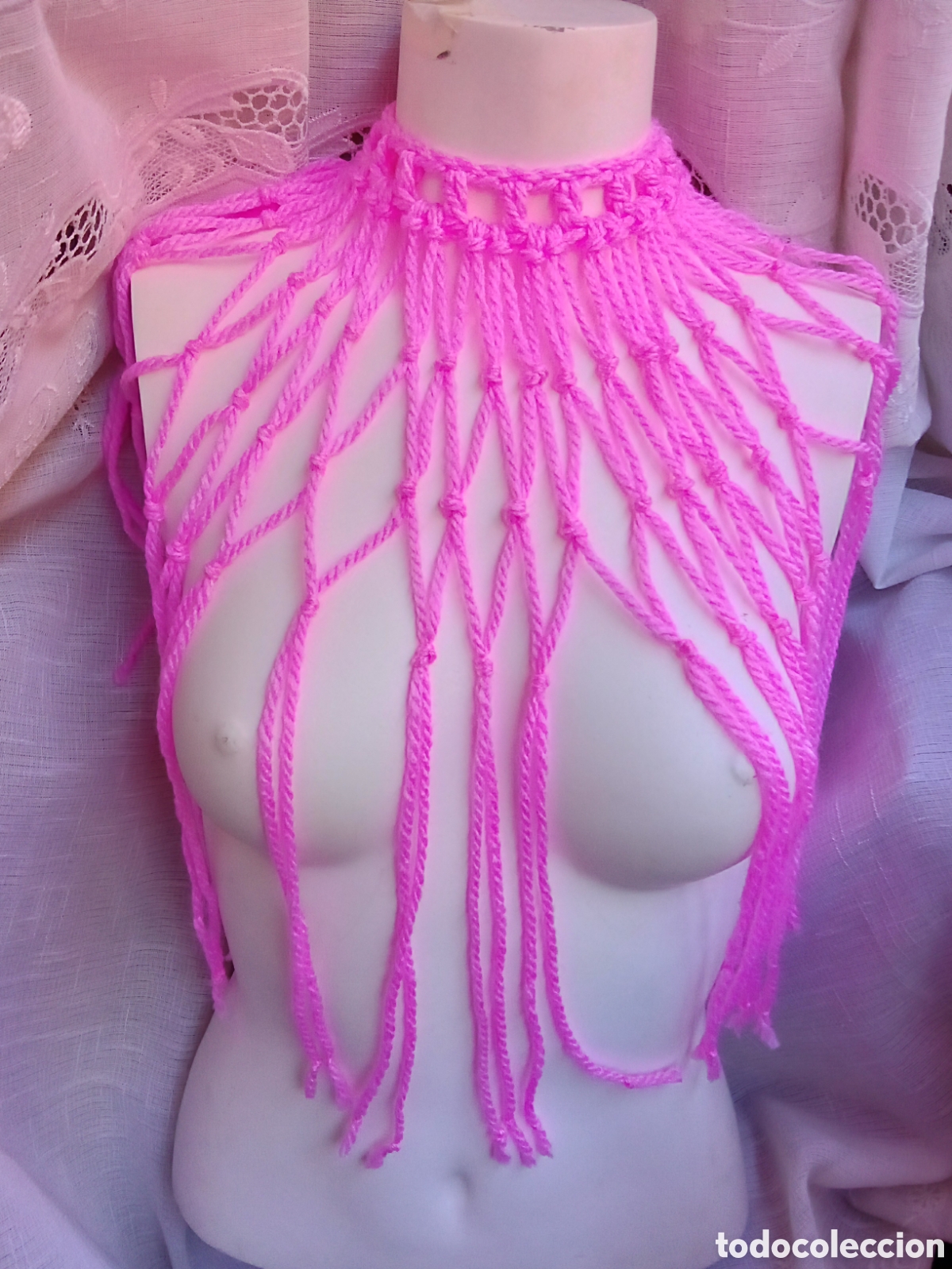 Joyeria: Halter collar maya macram&eacute; - Foto 1