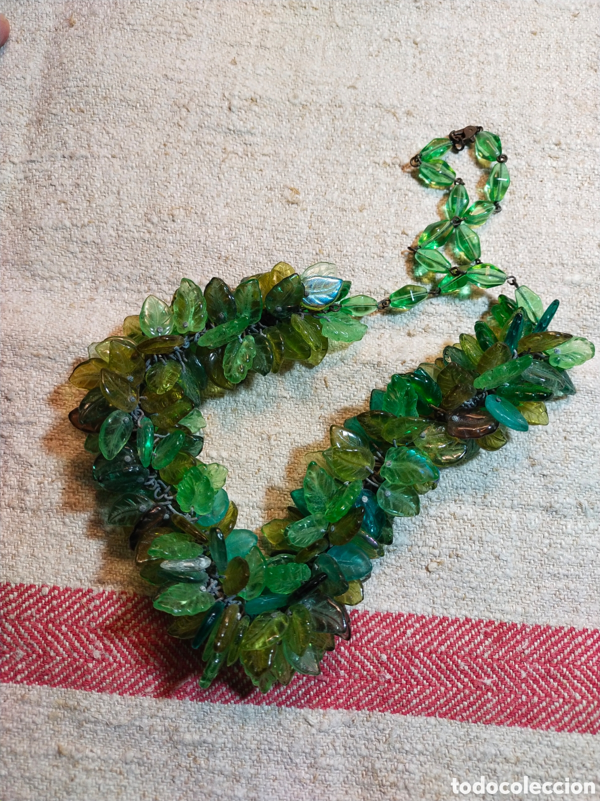 Joyeria: Antiguo collar de cristal de murano - Foto 2