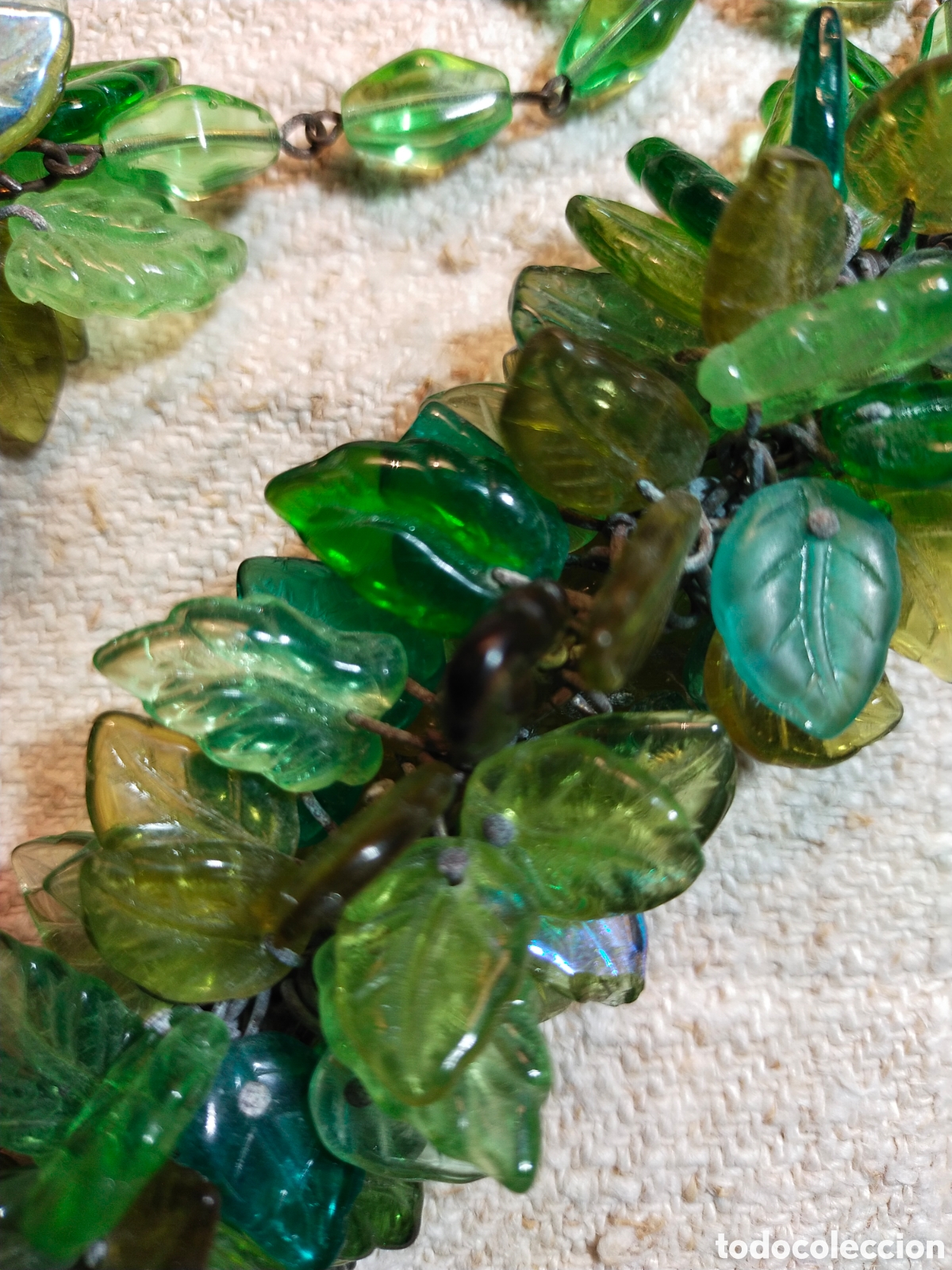 Joyeria: Antiguo collar de cristal de murano - Foto 3