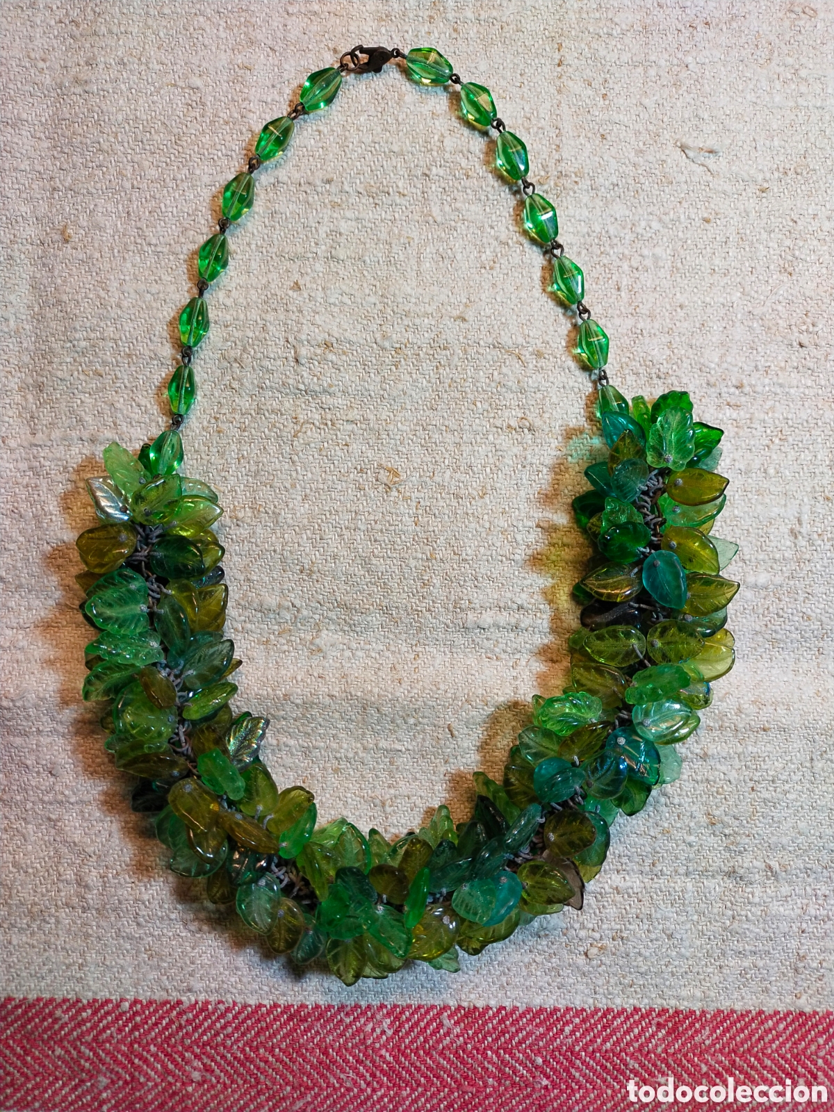 Joyeria: Antiguo collar de cristal de murano - Foto 1