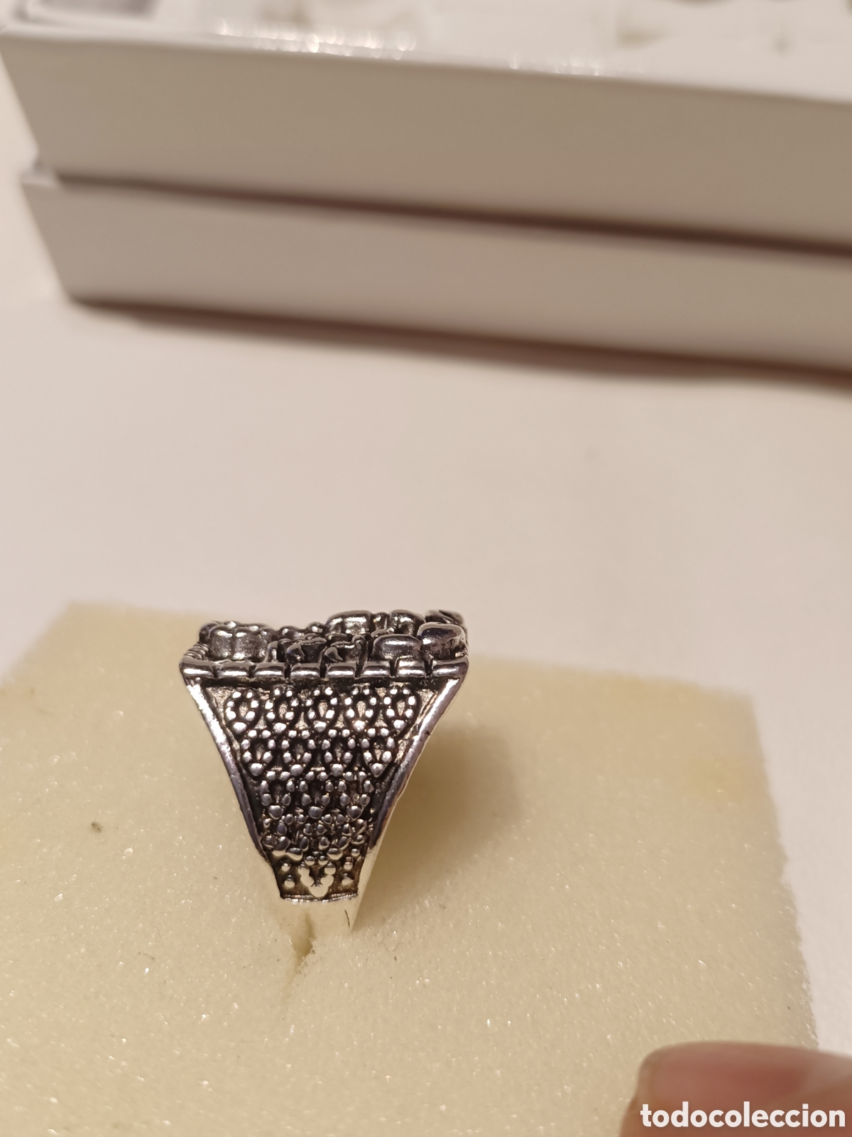 Joyeria: Anillo Acero Tallado Tipo Sello - Foto 2