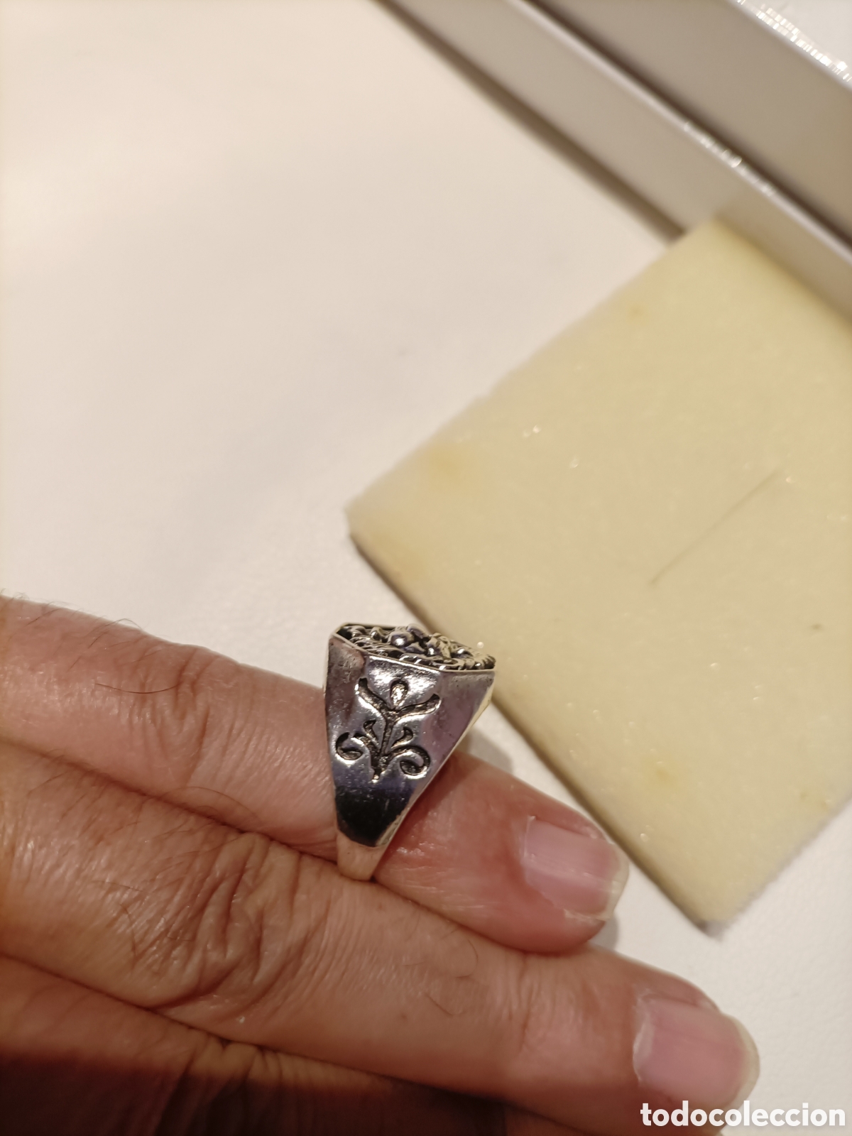 Joyeria: Anillo Acero Tallado Tipo Sello - Foto 3