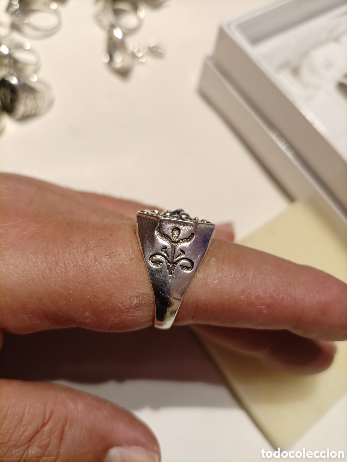 Joyeria: Anillo Acero Tallado Tipo Sello - Foto 4