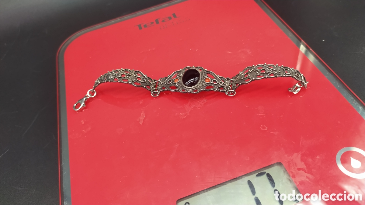 Joyeria: pulsera plata azabache y coral. - Foto 7