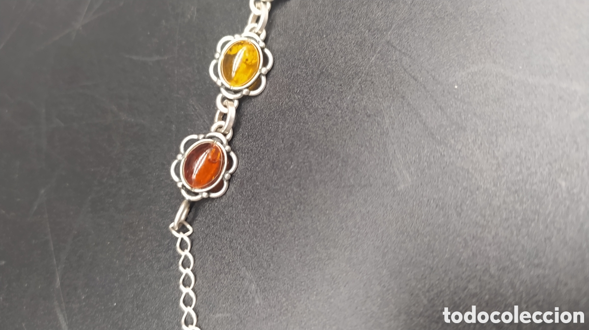 Joyeria: Collar de plata y ambar - Foto 2