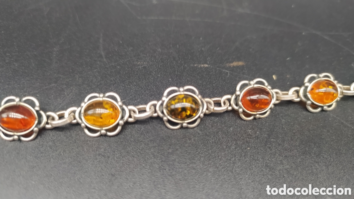 Joyeria: Collar de plata y ambar - Foto 3