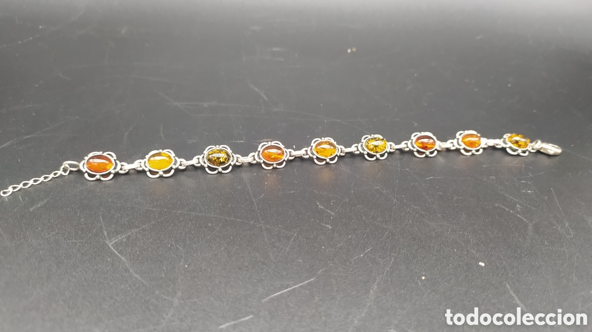 Joyeria: Collar de plata y ambar - Foto 1