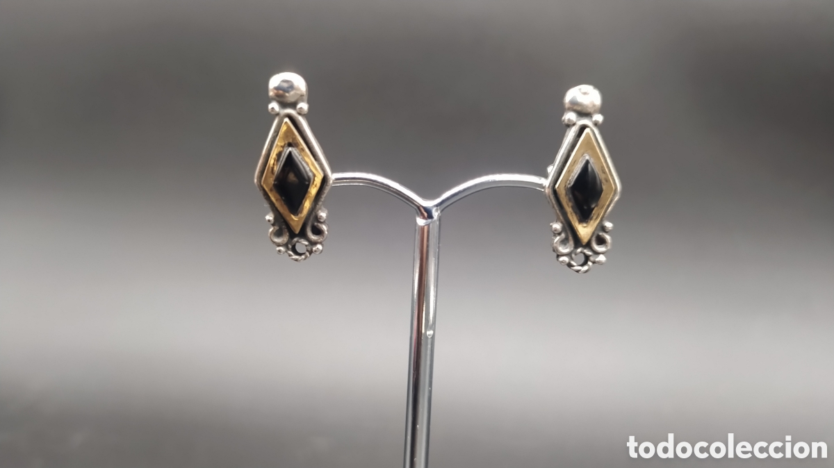 Joyeria: Pendientes oro, plata y azabache - Foto 2