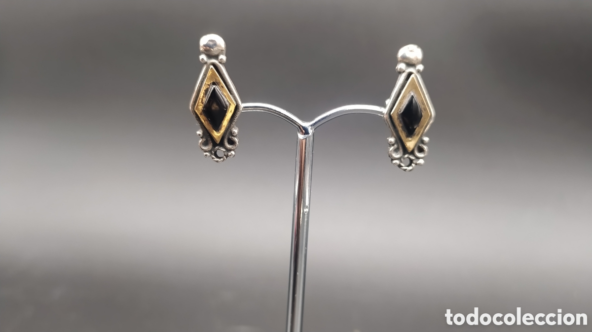 Joyeria: Pendientes oro, plata y azabache - Foto 1