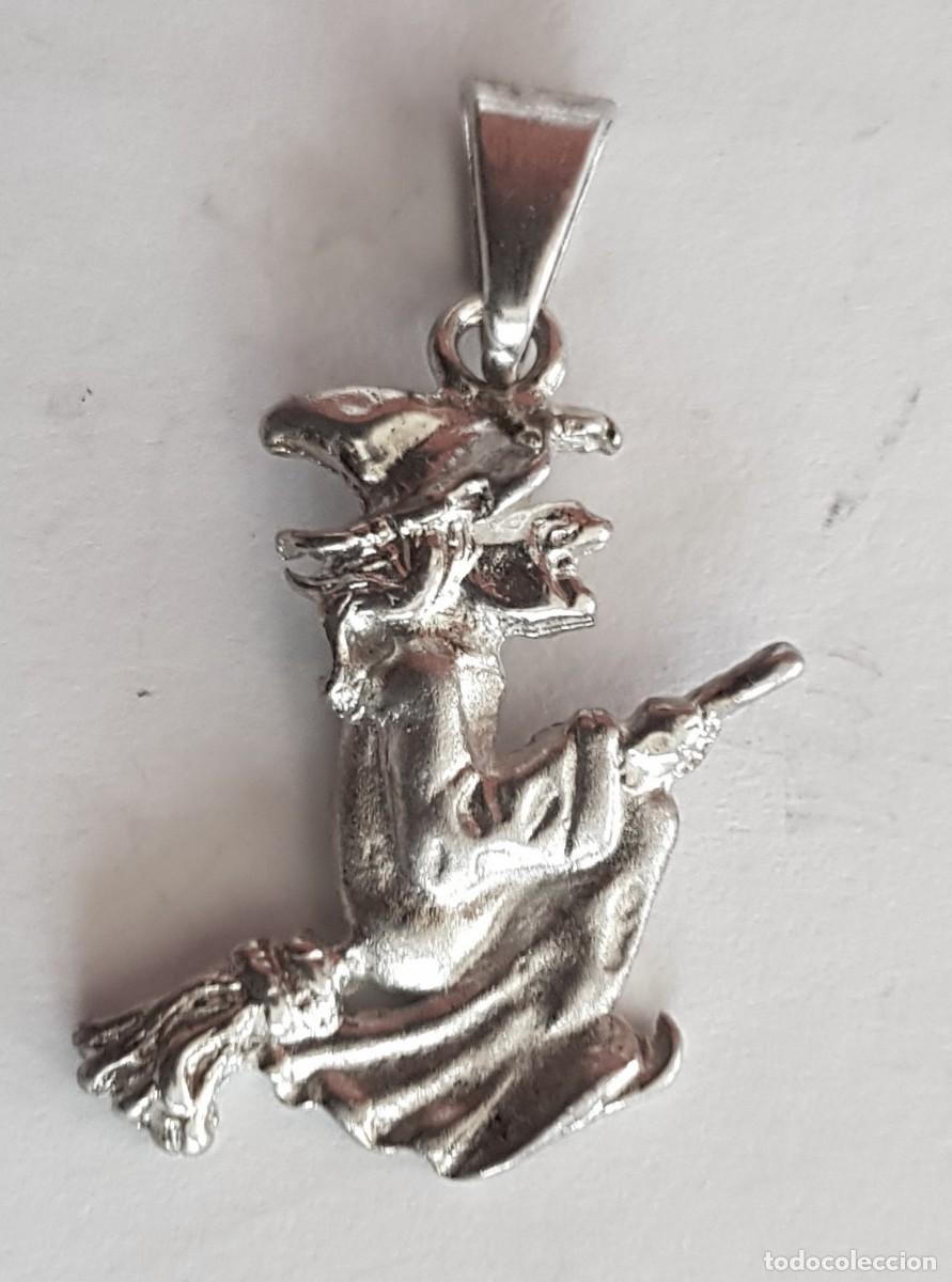 Joyeria: Colgante de bruja en plata de Ley 925mm. - Foto 1