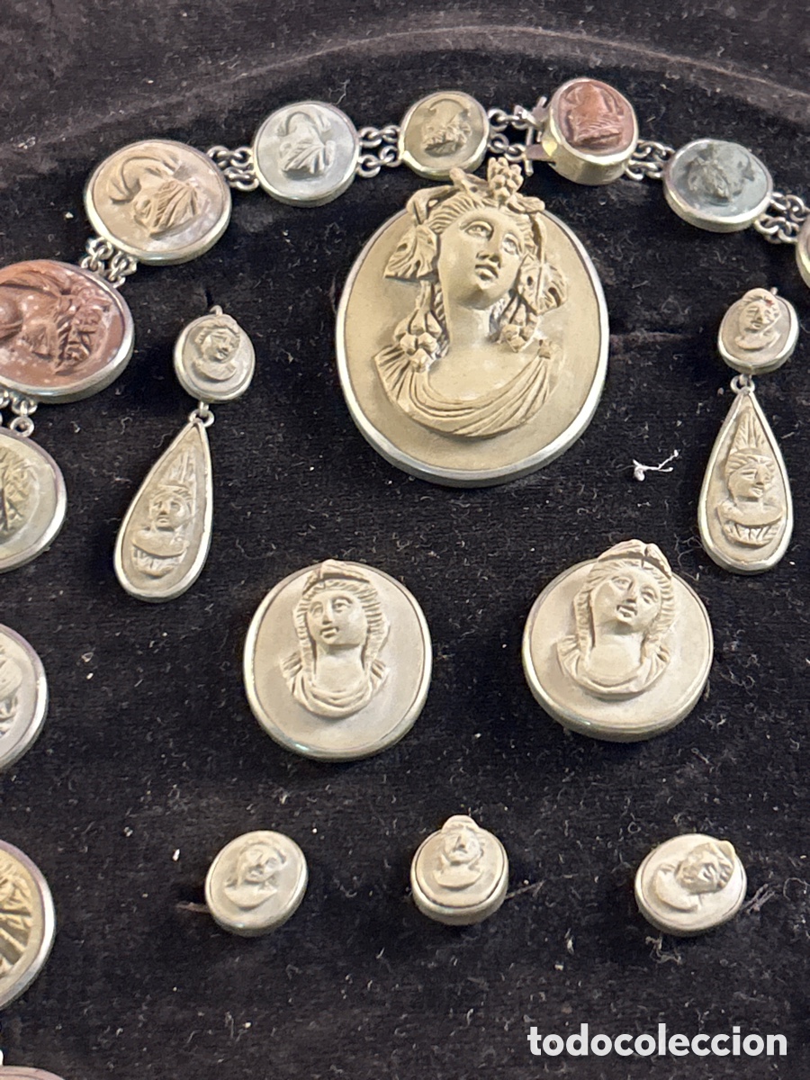 Joyeria: conjunto de joyas tipo camafeo siglo XIX - Foto 3