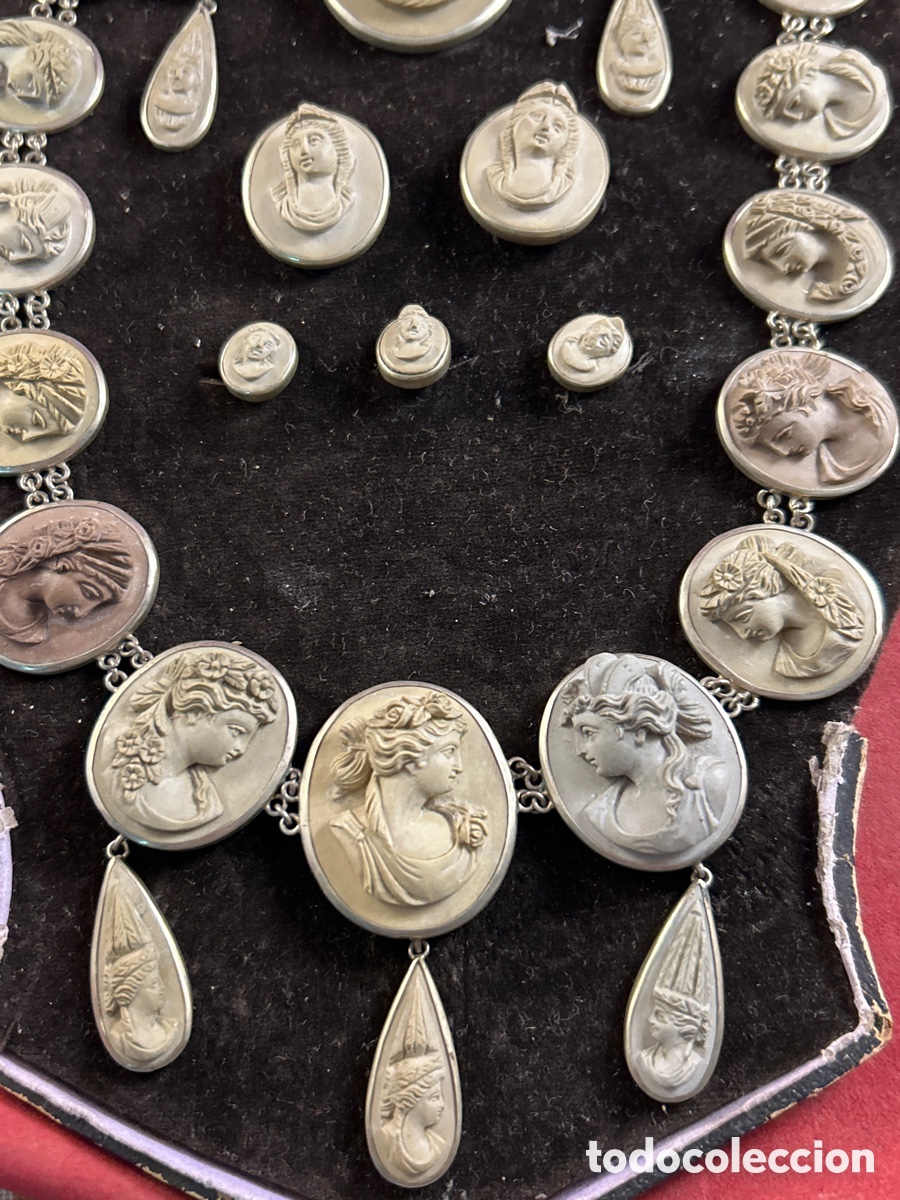 Joyeria: conjunto de joyas tipo camafeo siglo XIX - Foto 4