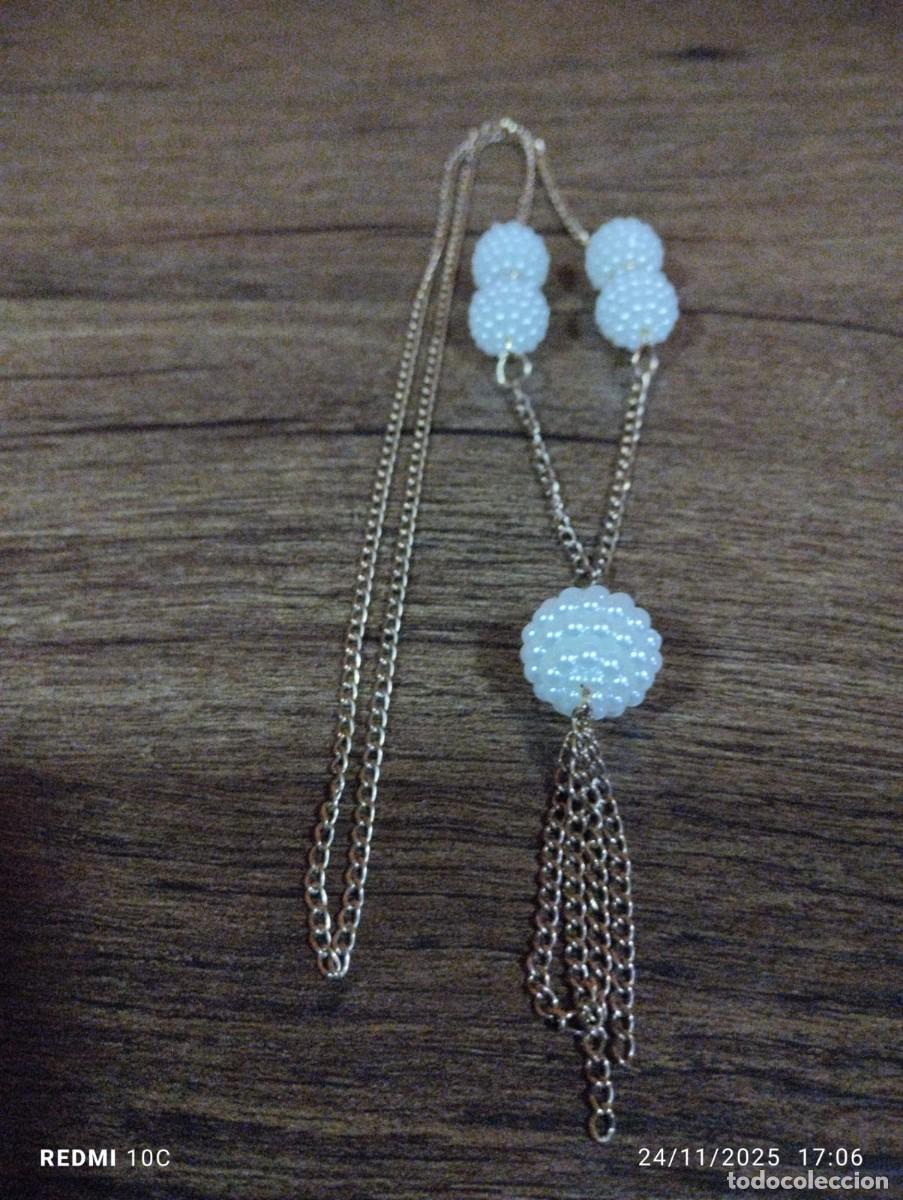 Joyeria: bonito collar con bolas de perlas y circonitas - Foto 1