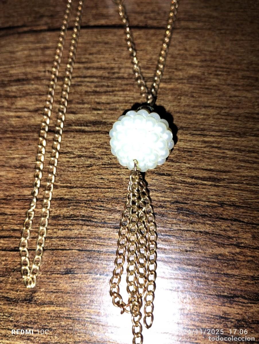 Joyeria: bonito collar con bolas de perlas y circonitas - Foto 4
