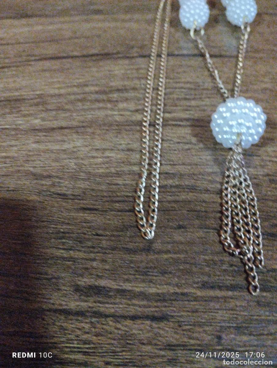 Joyeria: bonito collar con bolas de perlas y circonitas - Foto 5