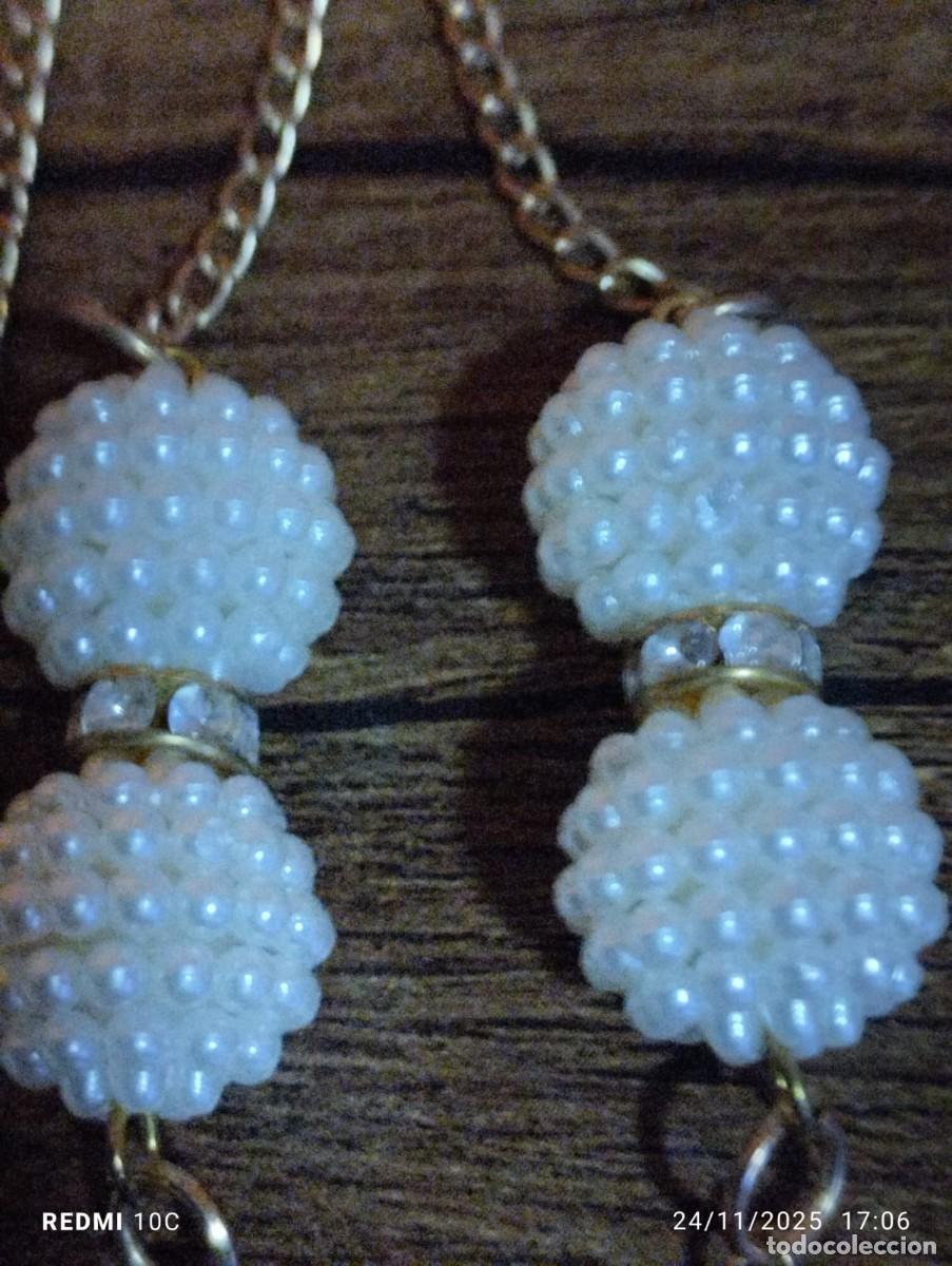 Joyeria: bonito collar con bolas de perlas y circonitas - Foto 7