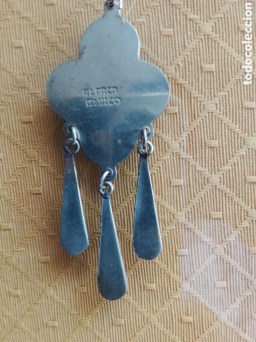 Joyeria: Pendientes de M&eacute;jico de alpaca plateada. - Foto 3