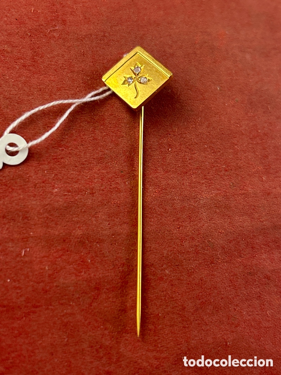 Joyeria: ALFILER DE ORO CON DIAMANTES - Foto 1