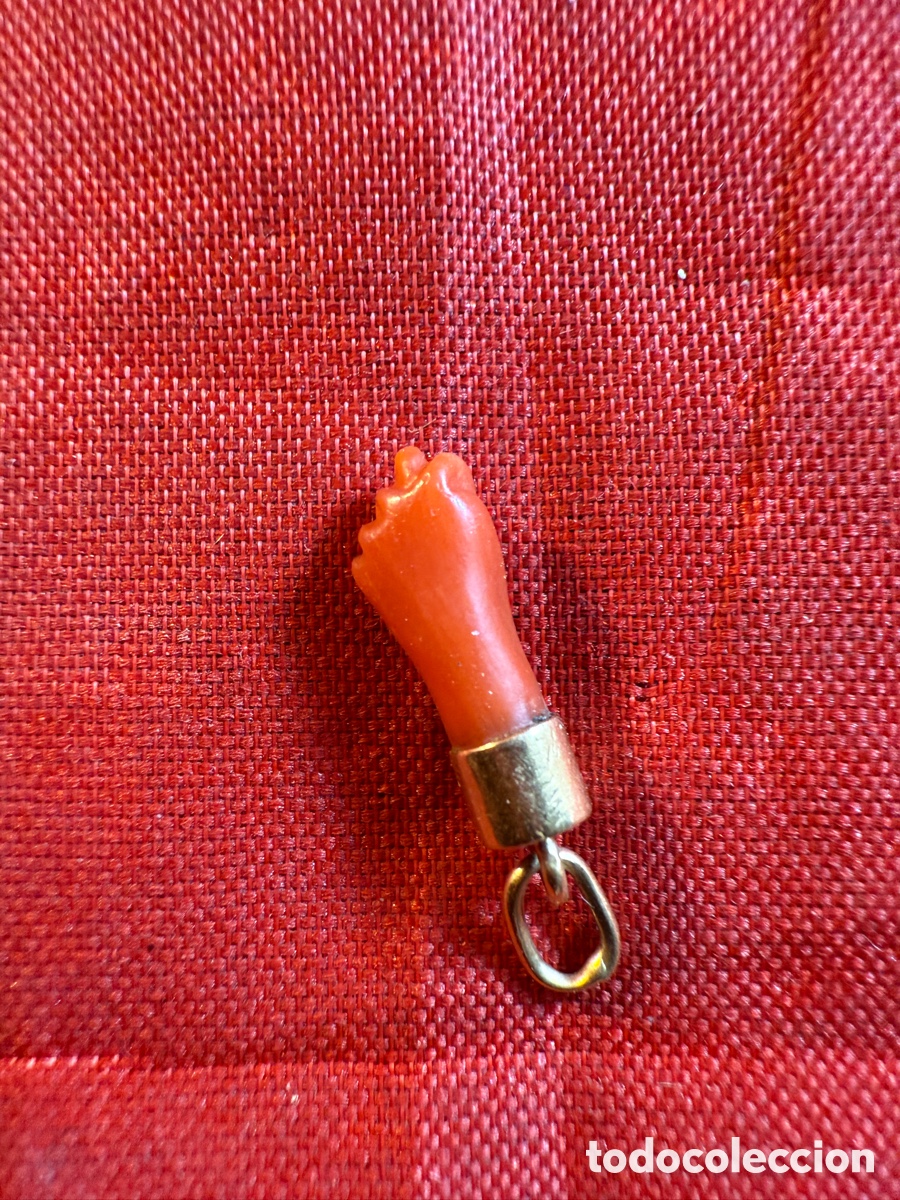Joyeria: Amuleto FIGA de coral y oro - Foto 2