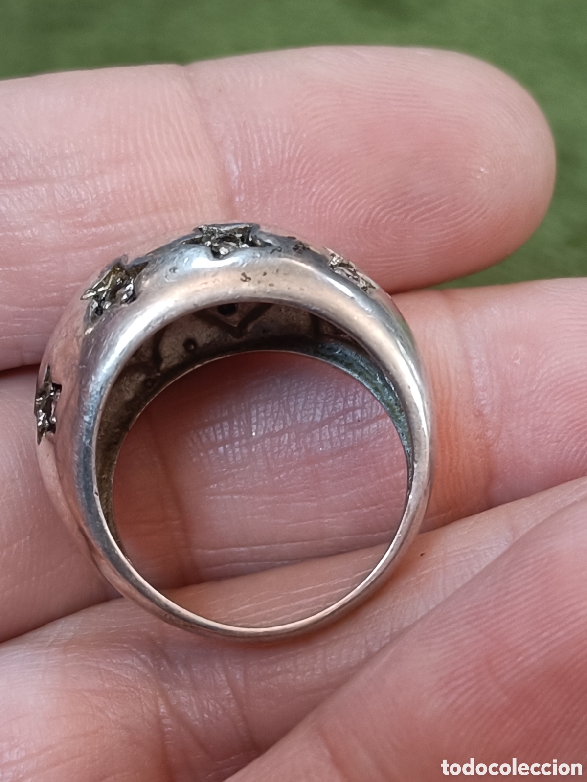 Joyeria: ANTIGUO ANILLO ELABORADO EN PLATA - Foto 5