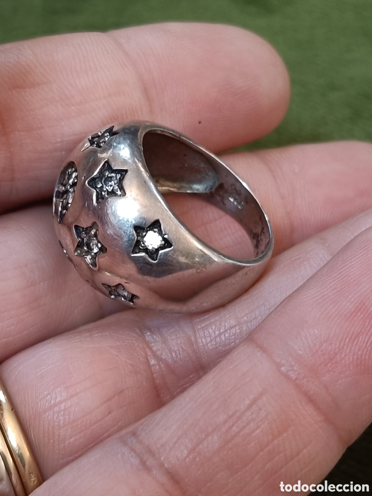 Joyeria: ANTIGUO ANILLO ELABORADO EN PLATA - Foto 6