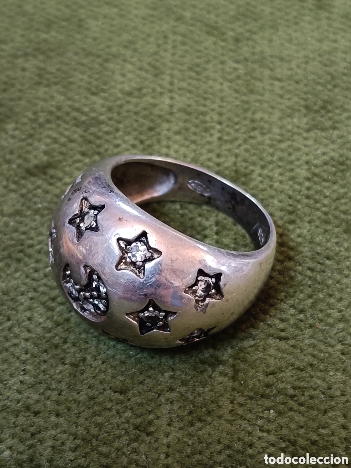 Joyeria: ANTIGUO ANILLO ELABORADO EN PLATA - Foto 1
