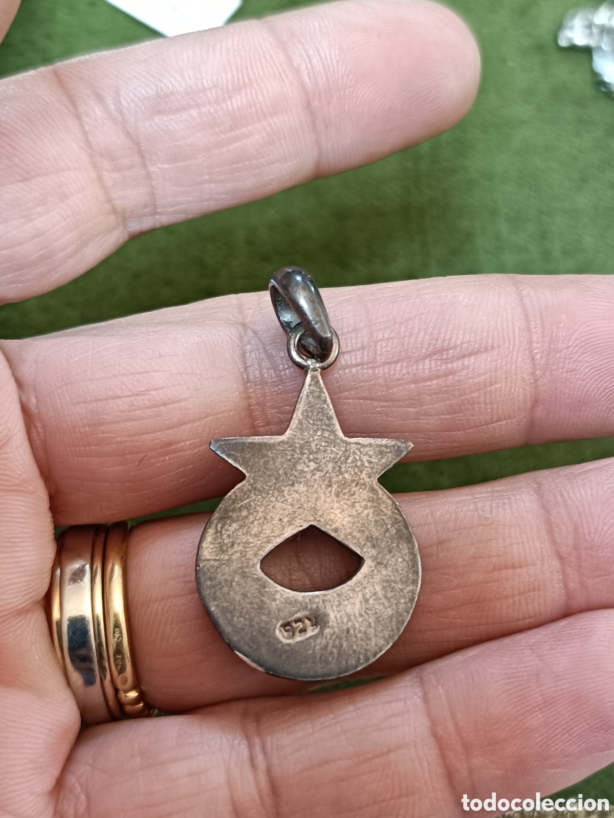 Joyeria: ANTIGUO COLGANTE ELABORADO EN PLATA - Foto 2