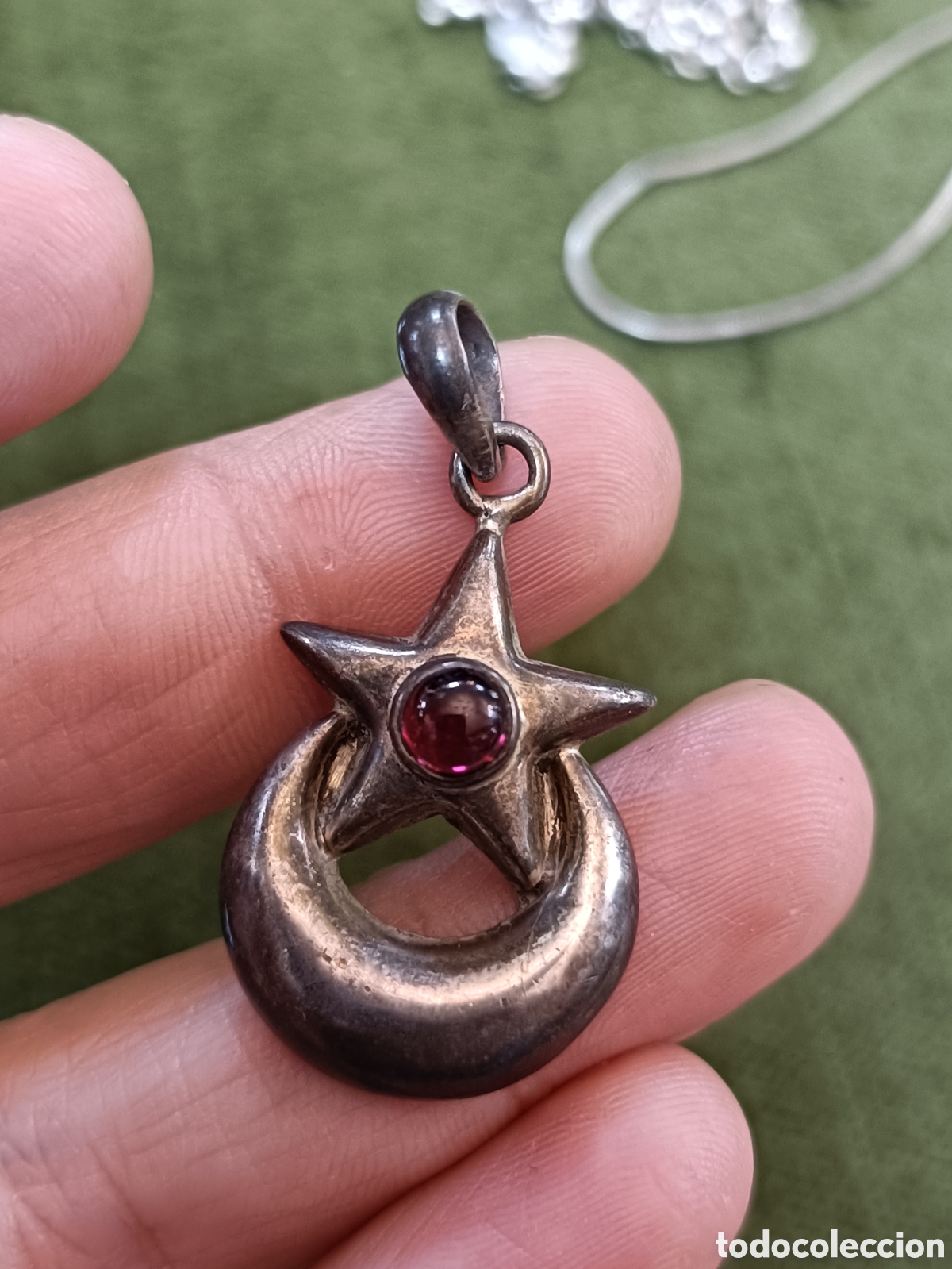 Joyeria: ANTIGUO COLGANTE ELABORADO EN PLATA - Foto 3
