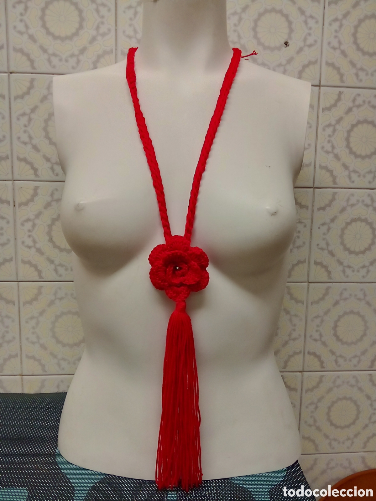 Joyeria: Collar largo/corto ajustable tejido - Foto 3