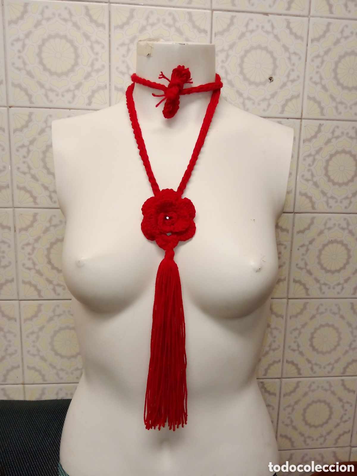 Joyeria: Collar largo/corto ajustable tejido - Foto 4