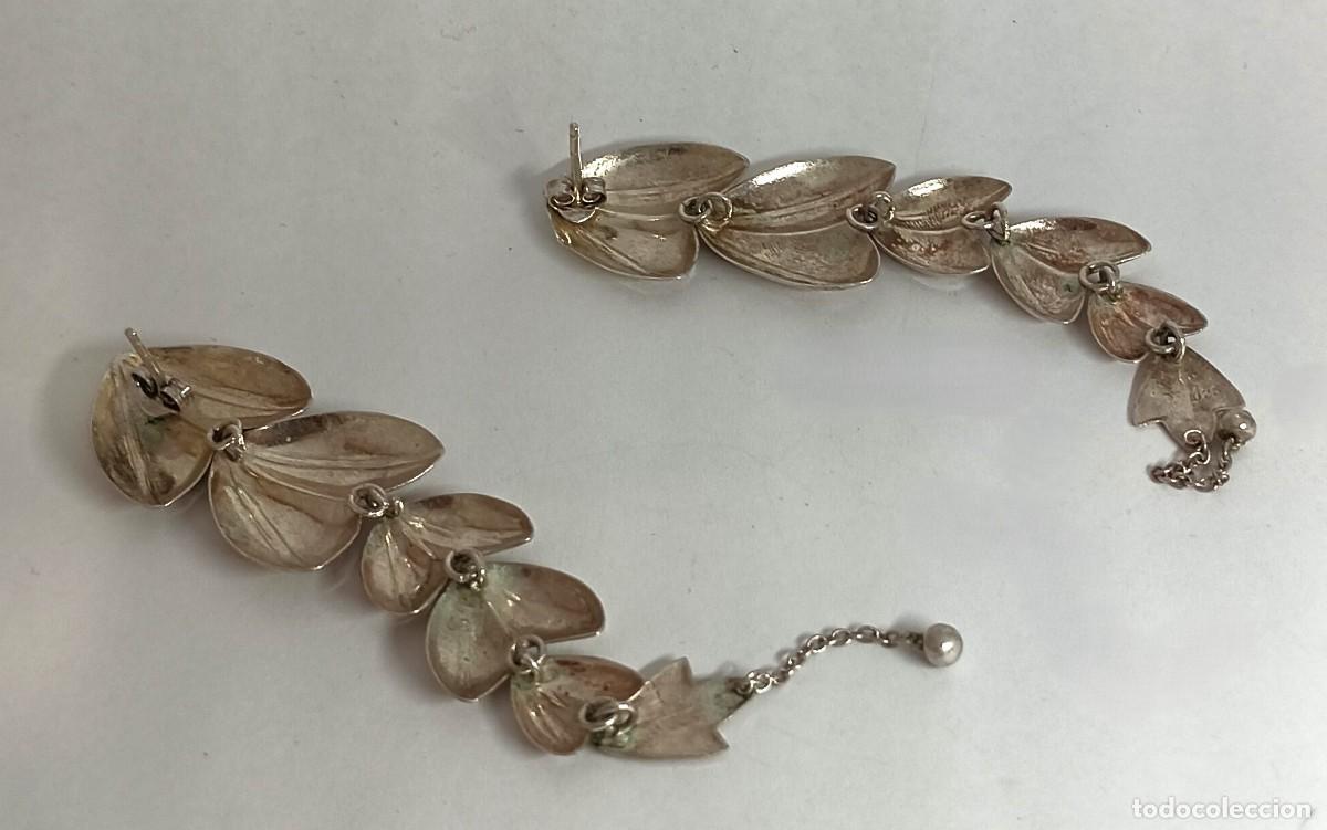 Joyeria: PENDIENTES LARGOS DE PLATA HOJAS - Foto 2