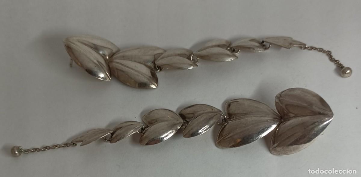 Joyeria: PENDIENTES LARGOS DE PLATA HOJAS - Foto 3
