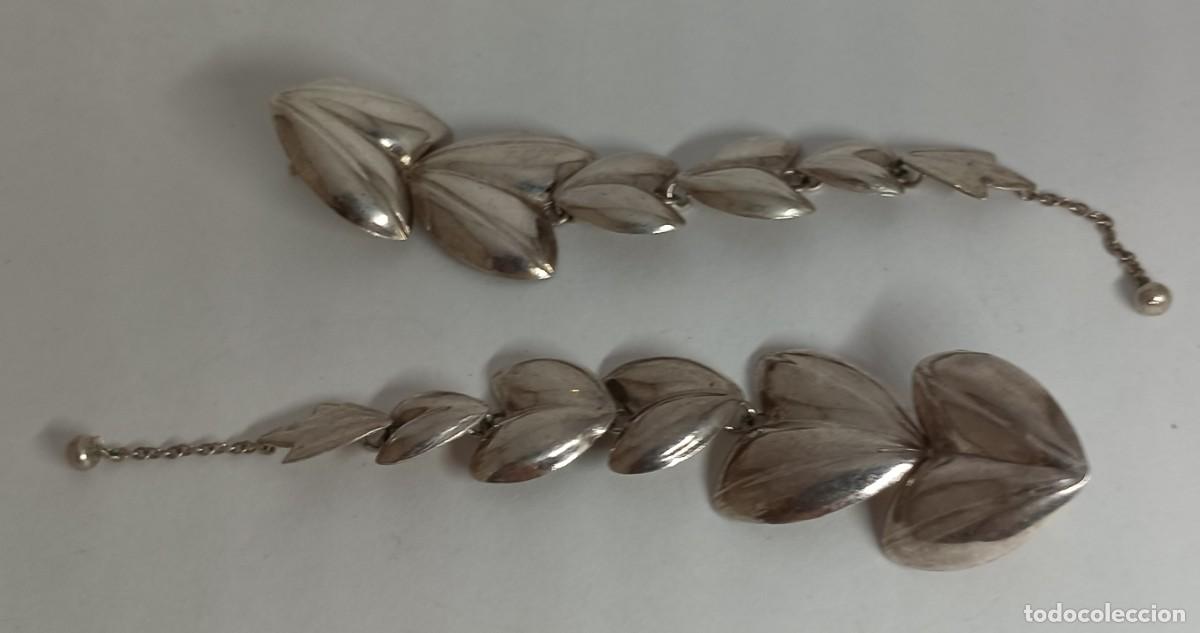 Joyeria: PENDIENTES LARGOS DE PLATA HOJAS - Foto 4