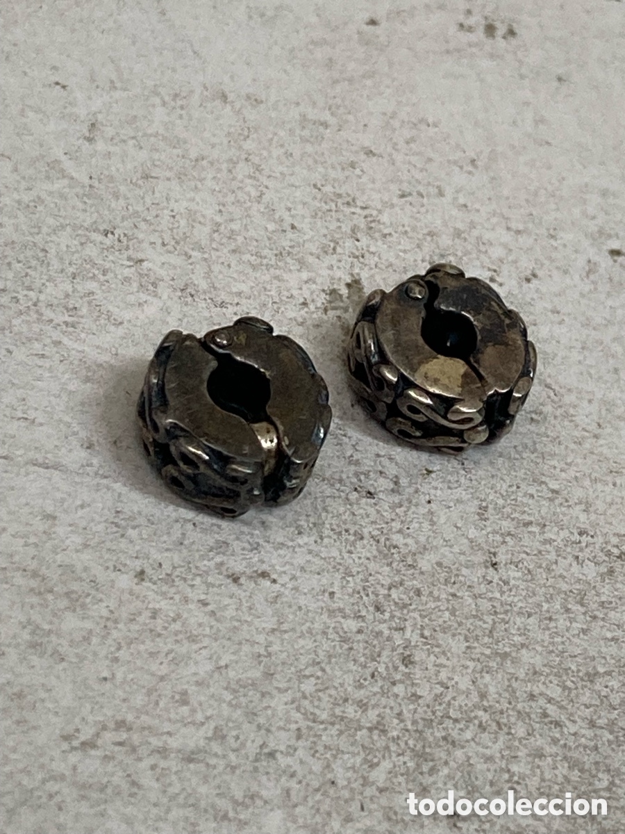 Joyeria: 2 CLIPS DE PULSERA DE PLATA /C460 - Foto 1