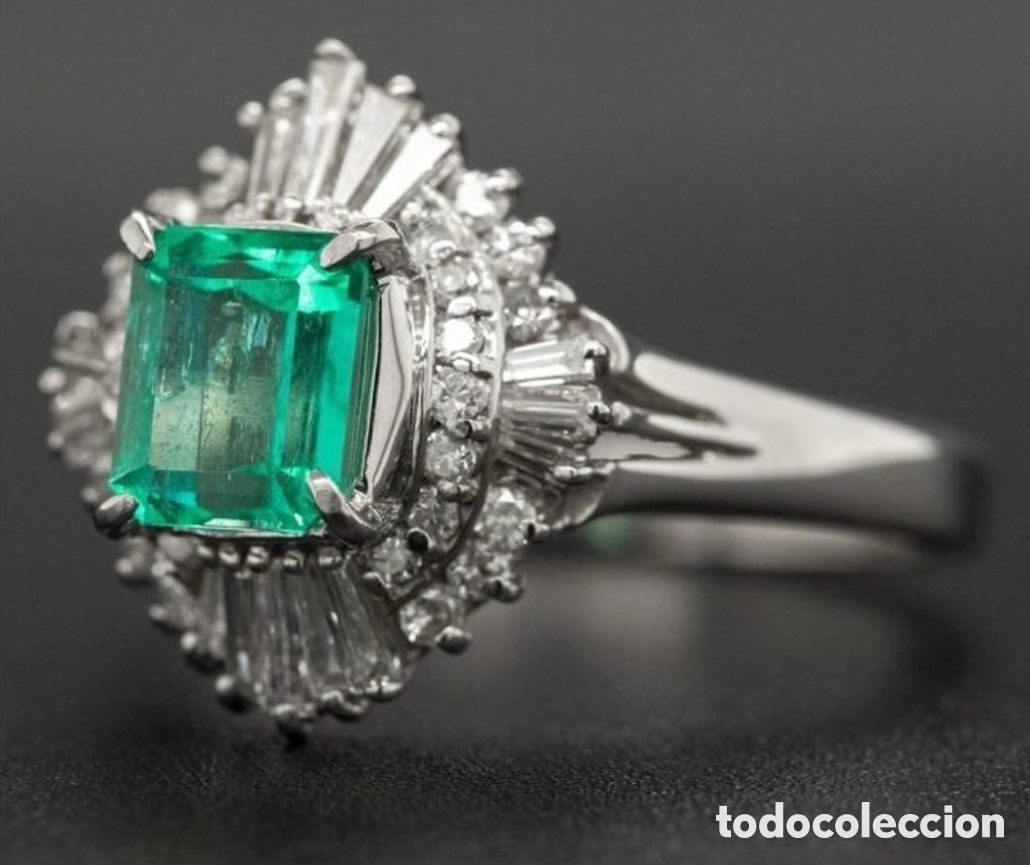 Joyeria: Anillo de Esmeralda con diamantes certificado - Foto 3