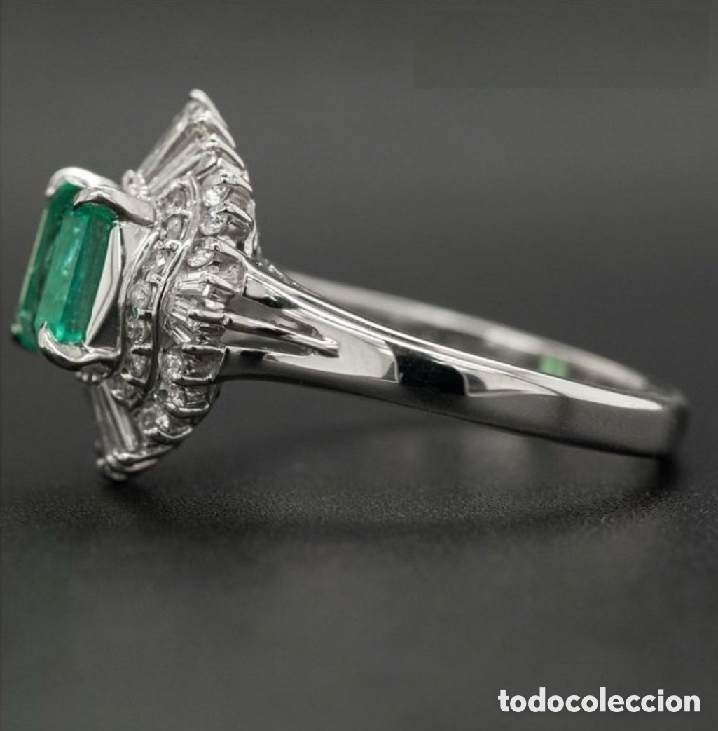 Joyeria: Anillo de Esmeralda con diamantes certificado - Foto 4