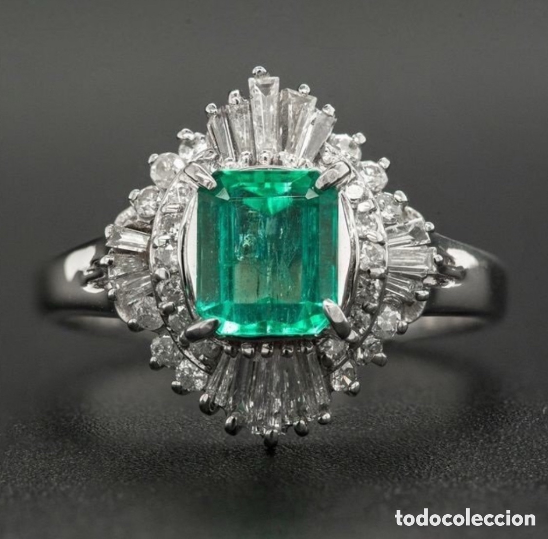 Joyeria: Anillo de Esmeralda con diamantes certificado - Foto 6