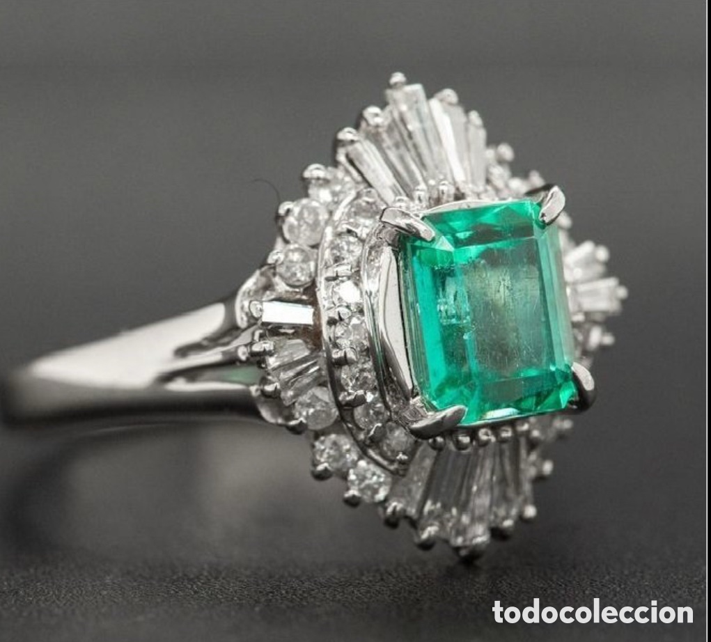 Joyeria: Anillo de Esmeralda con diamantes certificado - Foto 8