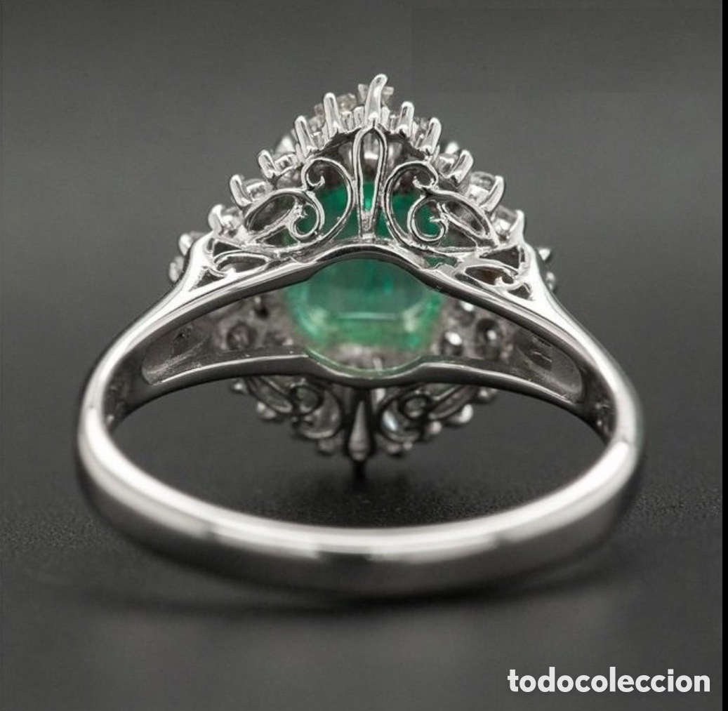 Joyeria: Anillo de Esmeralda con diamantes certificado - Foto 9