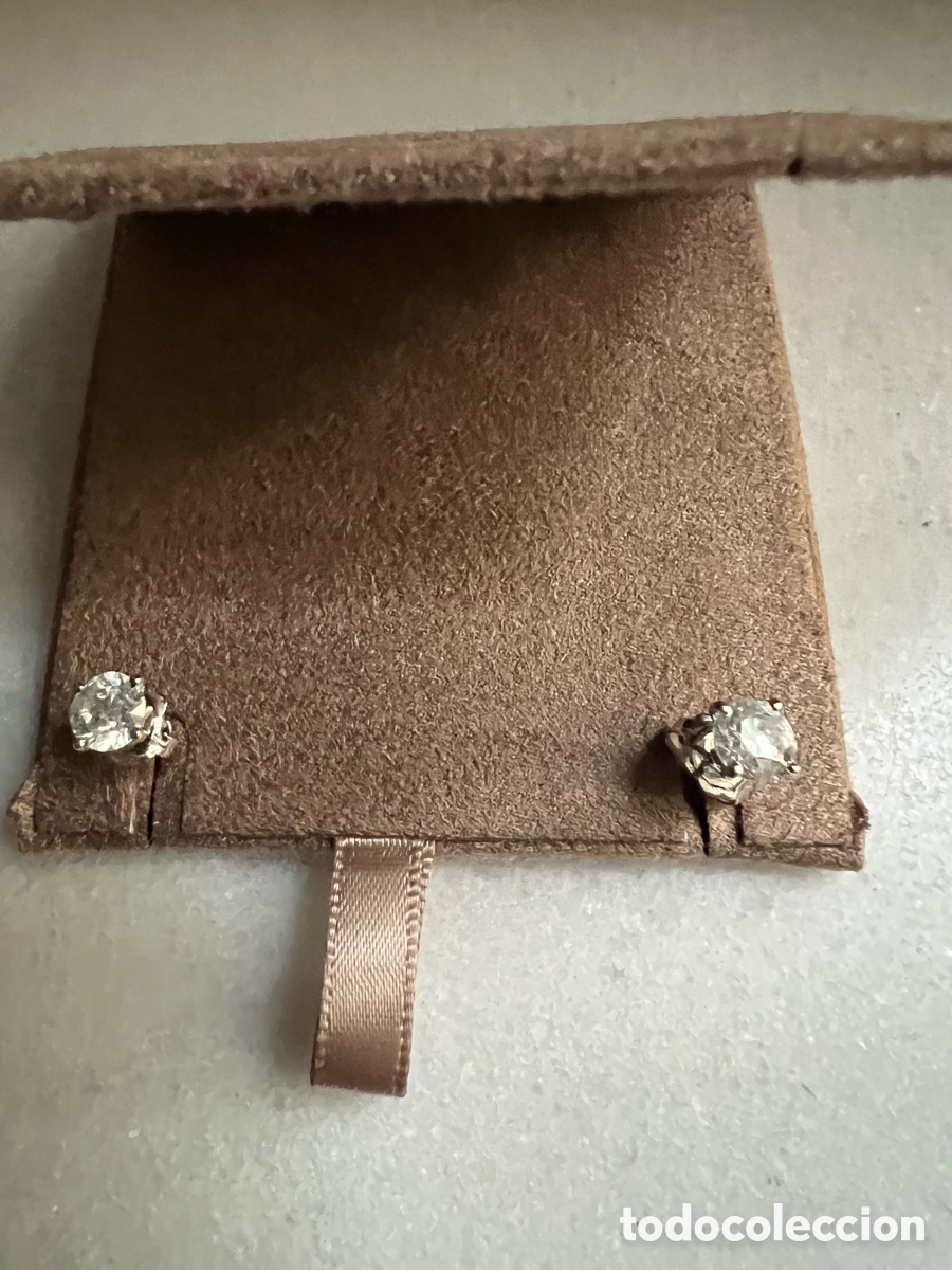 Joyeria: Pendientes diamantes oro blanco 14k - Foto 4