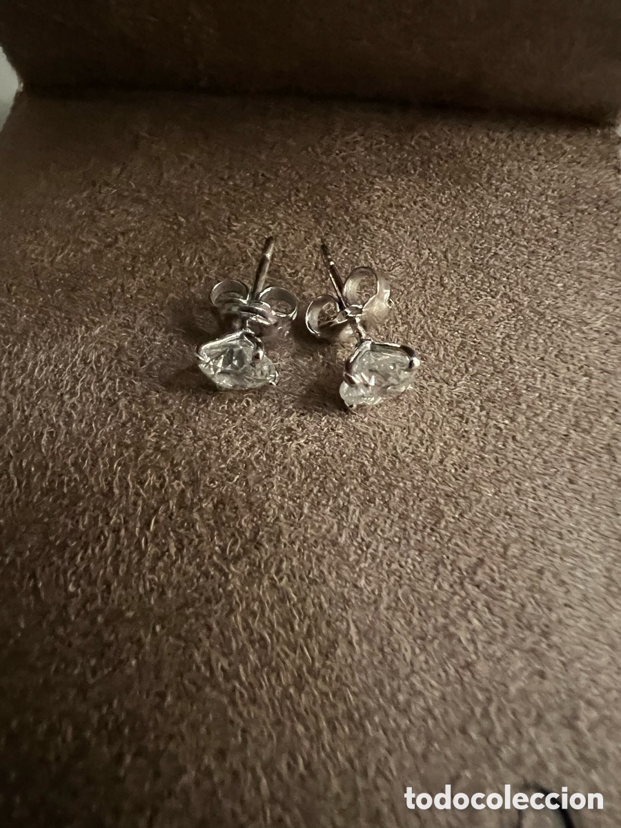 Joyeria: Pendientes diamantes oro blanco 14k - Foto 5