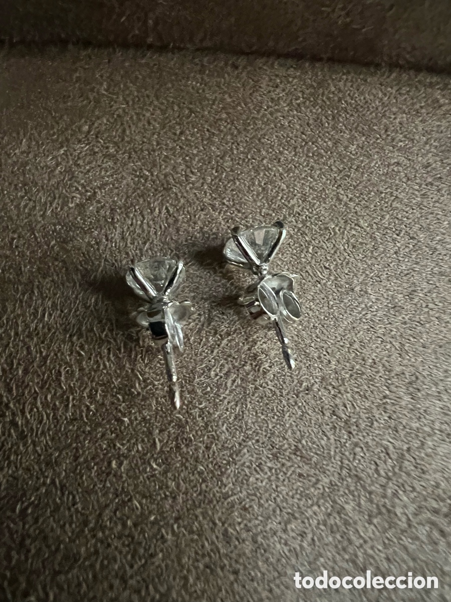 Joyeria: Pendientes diamantes oro blanco 14k - Foto 8