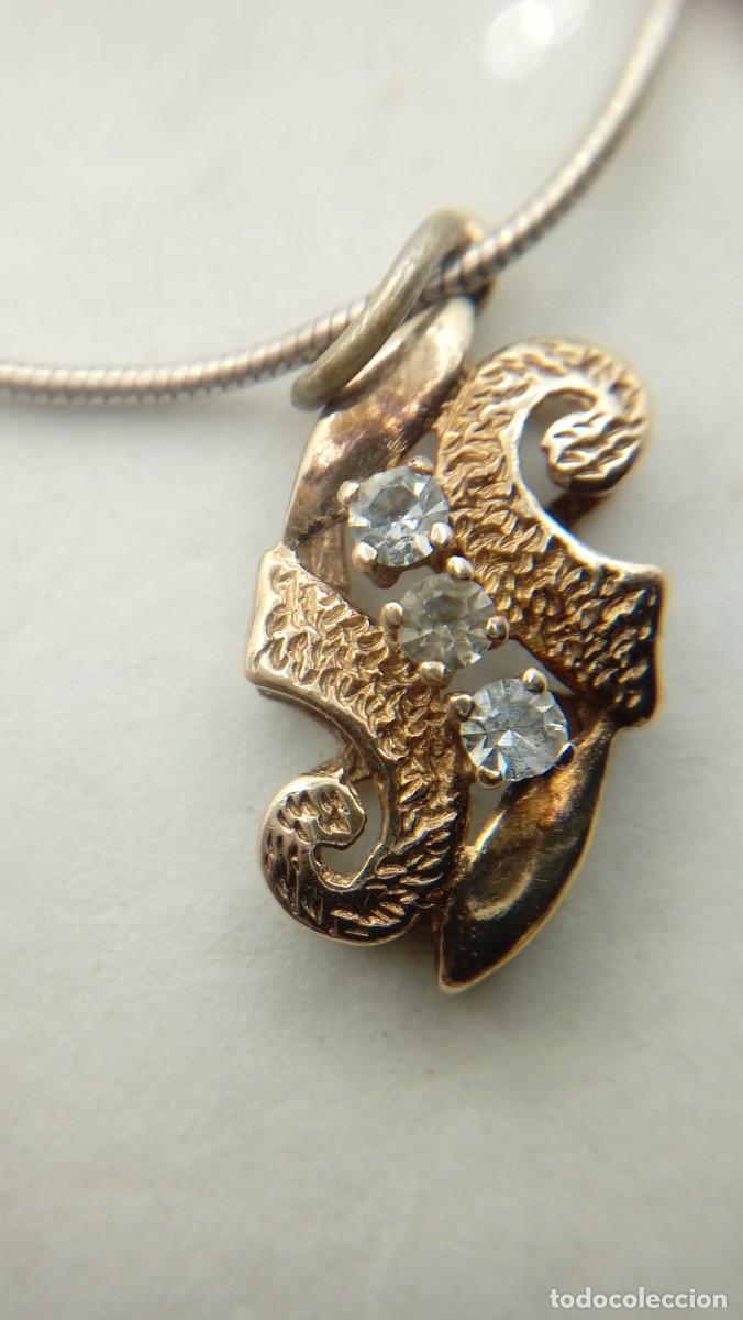 Joyeria: COLGANTE DE PLATA DORADA CON CIRCONITAS - Foto 1